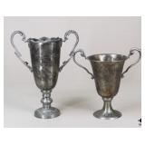 Metal Loving Cups/Trophies / 2 Pc