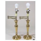 Swing Arm Table Lamps / 2 Pc