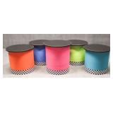 Colorful Decorative Side Tables / 5 pc