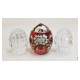 Bohemia/Bohdana Crystal/Glass Eggs / 3 pc