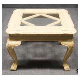 End Table w/Glass Inset