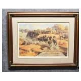 "Dusty Wheels" Signed Print by Fred Harman