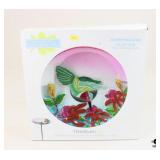 The Joy Of Gardening Glass Birdbath Stake