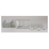 Hazel Atlas "Ball & Rib" Snack Tray Sets/20 Pc