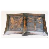 Metal Butterfly /Dragonfly Wall Decor / 2 Pc