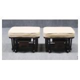 Shermag Glider Ottomans / 2 pc