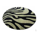 9 x 15 Oval Zebra Rug
