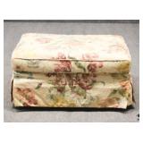 Ottoman w/Floral Upholstery