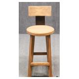 Wood & Metal Bar Height Barstool