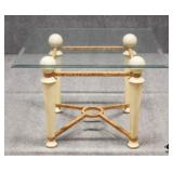 Glass Top End Table