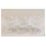 Wedgewood 'Majesty' Brandy Glasses / 3 Pc