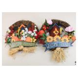 Welcome Friends Wreaths / 2 Pc
