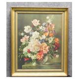 Vintage Floral Print by Barbara Shaw
