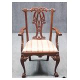 Carved Chippendale Style Chair