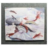 'Fish&Lobsters' Original Painting on Canvas