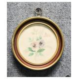 Floral Original Watercolor Signed M.Cook