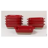 Glazed Stoneware Individual Bakers/8 Pc