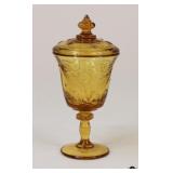 Amber Art Glass Pokal Bohemian