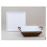 2 Pampered Chef Simple Additions Serving Dishes