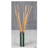 Bamboo Resin Vase w/Inlay