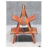 Folding Bamboo Magazine Rack