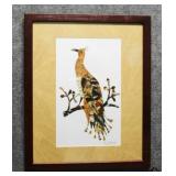 Bird Collage Made with Butterfly & Moth Wings