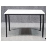 Metal & Faux Marble Table
