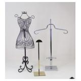Metal Clothes & Jewelry Display Stands / 3 Pc