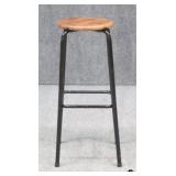 Bar Height Wood & Metal Barstool