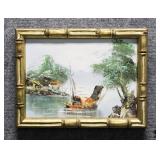 Original Painting on Canvas Signed Chan