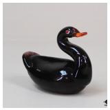 Art Glass Swan Figurine