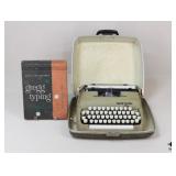 Smith-Corona Vintage Typewriter W/Typing Book