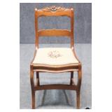 Antique Chair w/Needlepoint Seat