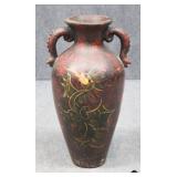 Large Painted Clay Vase