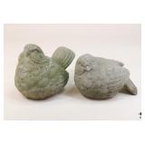 Bird Concrete Yard Decor / 2 Pc