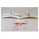 Padded Fabric Covered Hangers / 10 Pc