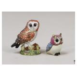 Owl Trinket Box/Figurine / 2 Pc