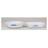 Anchor Hocking/Fire King Milk Glass Cookware/2 Pc