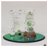 Disney Mickey & Minnie Mouse Glass Figurines
