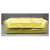 Hollywood Regency Style Plush Velvet Sofa