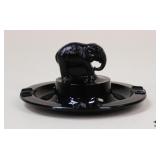 Glass Elephant Design Ashtray