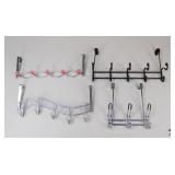 Decorative Metal Hanging Racks / 4 Pc