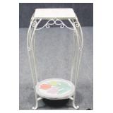 Metal Plant Stand w/Mosaic Tile