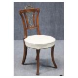 Vanity Chair w/ Brass Details