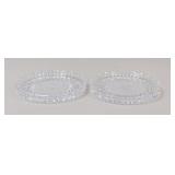 Waterford Christmas Trays/ 2 pc