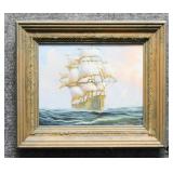 Original Painting on Canvas Signed Davis