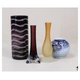 Assorted Vases - 4 pc