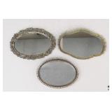 Metal Framed Mirrors / 3 pc