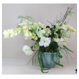 Artificial Floral Arrangement In Planter