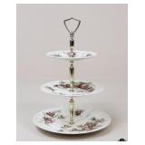 Ironstone ' Harvest Time' 3 Tier Serving Tray